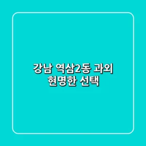 강남 역삼2동 과외 현명한 선택