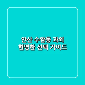 안산 수암동 과외, 현명한 선택 가이드