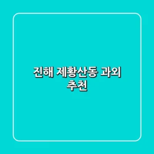 진해 제황산동 과외 추천