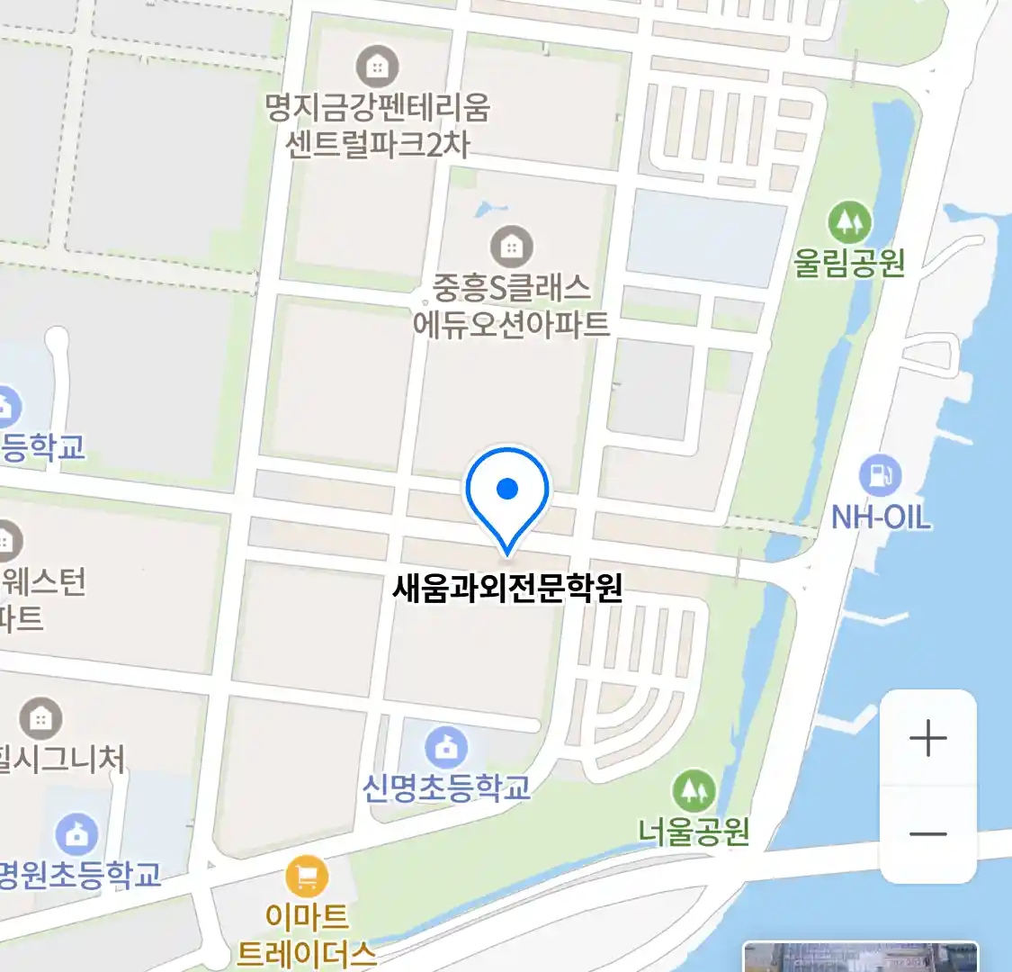 새움과외전문학원 위치